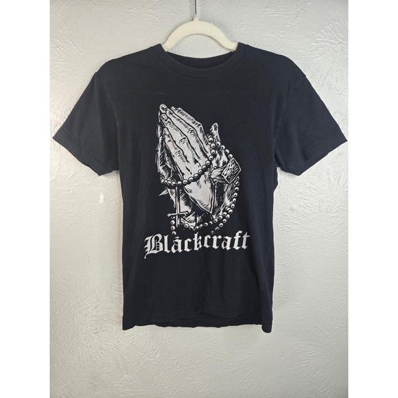 Blackcraft Other - Blackcraft Cult Praying Hands Graphic T Shirt XS Black Cotton Goth Punk Edgy Top
